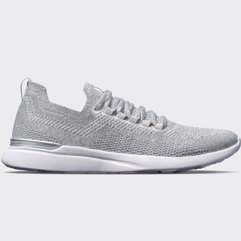 APL: Athletic Propulsion Labs Techloom Breeze Sneakers 
Metallic and White, 8.5